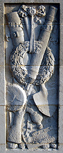 Panel on the Bedfordshire Regiment war memorial May 2012